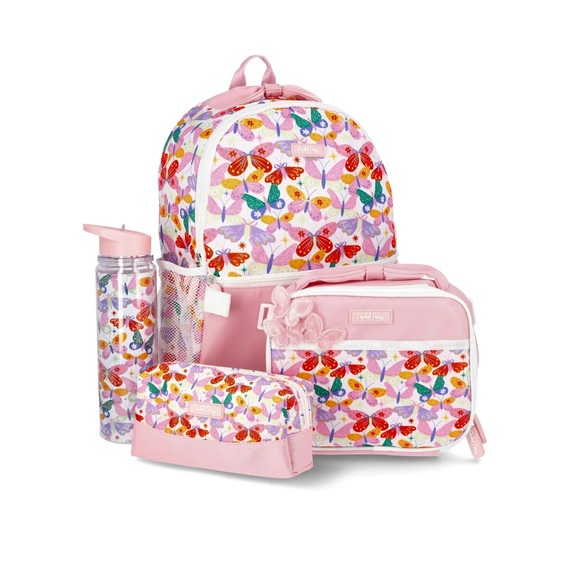 Packed Party Other - Kids Floral Butterfly Backpack Set - Pink